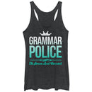 Women's Lost Gods Grammar Police Racerback Tank Top