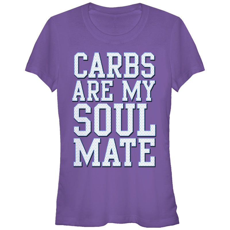 Junior's CHIN UP Carbs Are My Soulmate T-Shirt