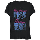 Junior's CHIN UP Heart Led Me to Kitchen T-Shirt