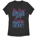 Women's CHIN UP Heart Led Me to Kitchen T-Shirt