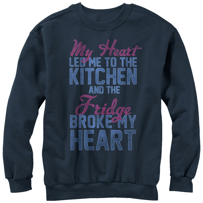 Women's CHIN UP Heart Led Me to Kitchen Sweatshirt