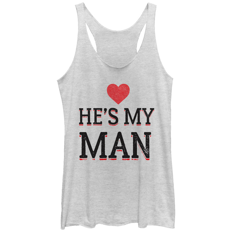 Women's Lost Gods He's My Man Racerback Tank Top