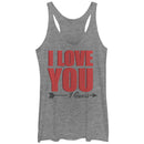 Women's Lost Gods I Love You I Guess Racerback Tank Top