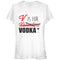 Junior's Lost Gods Valentine V is For Vodka T-Shirt