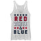 Women's Lost Gods Fourth of July  and Blue Racerback Tank Top