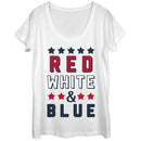Women's Lost Gods Fourth of July  and Blue Scoop Neck