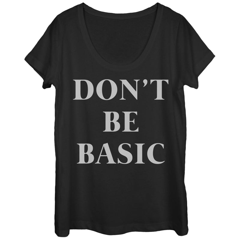 Women's CHIN UP Don't Be Basic Scoop Neck