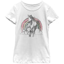 Girl's Lost Gods Rainbow Horse T-Shirt