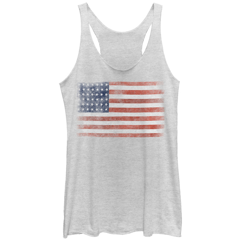 Women's Lost Gods Fourth of July  Flag Racerback Tank Top