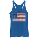 Women's Lost Gods Fourth of July  Flag Racerback Tank Top