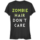 Junior's CHIN UP Halloween Zombie Hair Don't Care T-Shirt