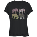 Junior's Lost Gods Elephant Pattern Parade T-Shirt