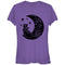 Junior's Lost Gods The Cat in the Moon Lace Print T-Shirt