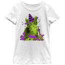 Girl's Lost Gods Halloween Kitten Witch and Candy T-Shirt