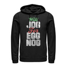 Women's CHIN UP Christmas Jog for Egg Nog Pull Over Hoodie