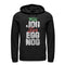 Women's CHIN UP Christmas Jog for Egg Nog Pull Over Hoodie