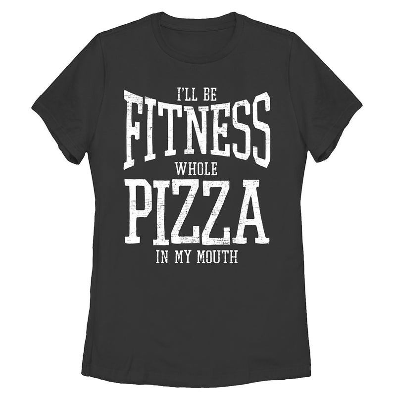 Women's CHIN UP Fitness Whole Pizza T-Shirt