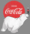 Junior's Coca Cola Polar Bear Cowl Neck Sweatshirt