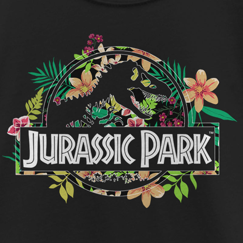 Girl's Jurassic Park Tropical T-Rex Silhouette T-Shirt