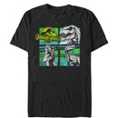 Men's Jurassic World T. Rex and Velociraptors T-Shirt