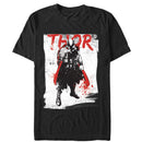 Men's Marvel Thor Paint Splatter Print T-Shirt
