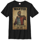 Boy's Marvel Guardians of the Galaxy Star-Lord Wanted Poster T-Shirt