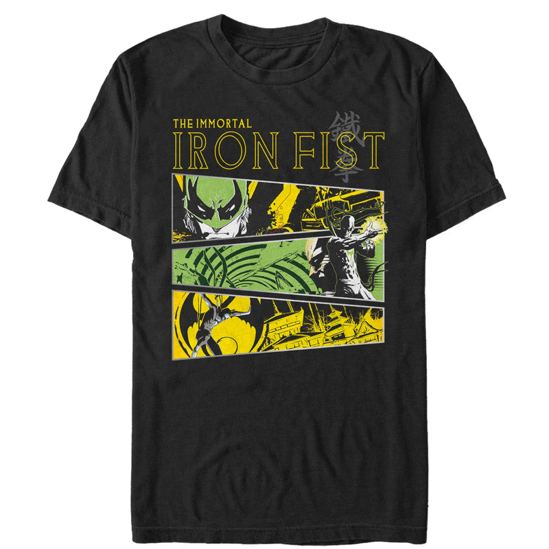 Men's Marvel Immortal Iron Fist Panels T-Shirt