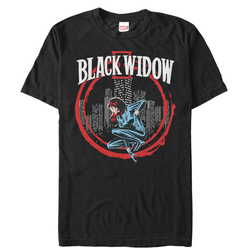 Men's Marvel Black Widow Circle T-Shirt