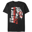 Men's Marvel Captain America Paint Splatter T-Shirt