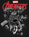 Girl's Marvel Avengers Attack Grayscale T-Shirt