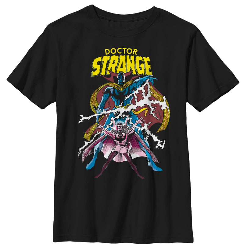 Boy's Marvel Doctor Strange Double Lightning T-Shirt