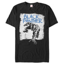 Men's Marvel Black Panther Paint Print T-Shirt