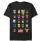 Men's Marvel Hero Portrait Bingo T-Shirt