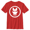 Boy's Marvel Iron Man Minimalist Mask Stamp T-Shirt