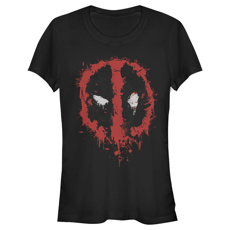 Junior's Marvel Deadpool Splatter Icon T-Shirt