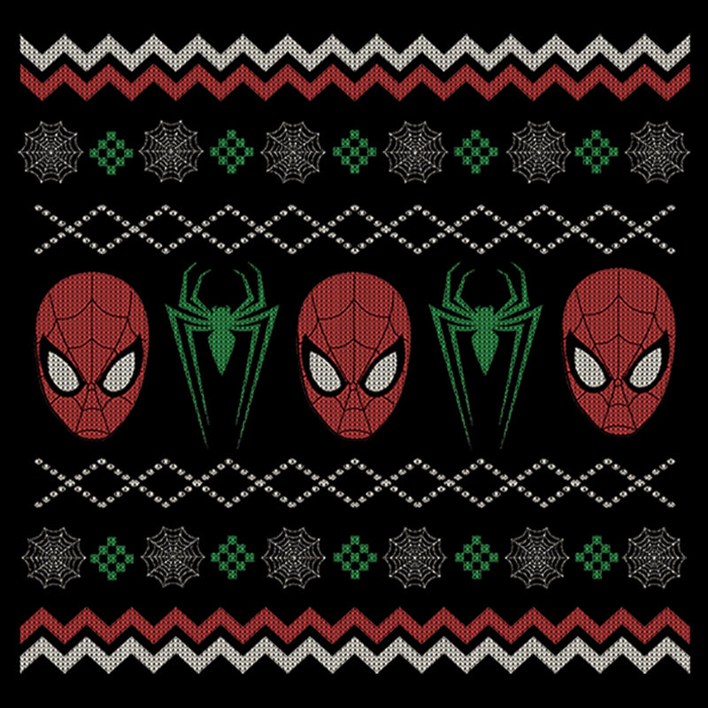 Men's Marvel Spider-Man Ugly Sweater Pattern T-Shirt