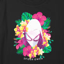 Girl's Marvel Spider-Gwen Tropical Floral Portrait T-Shirt