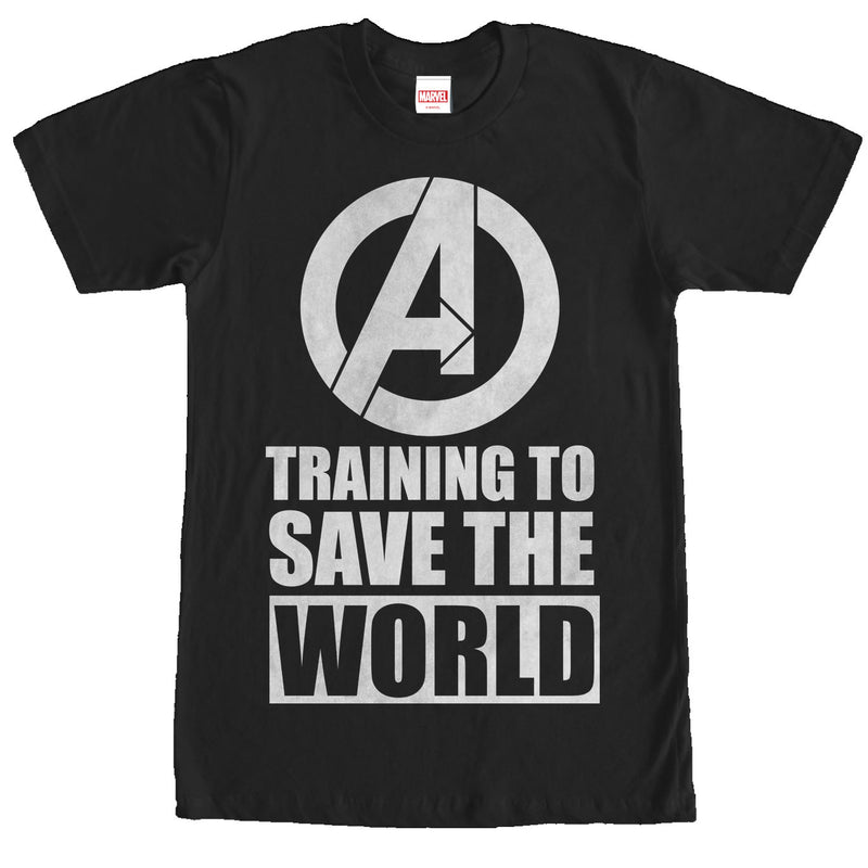 Men's Marvel Avengers Training to Save World T-Shirt