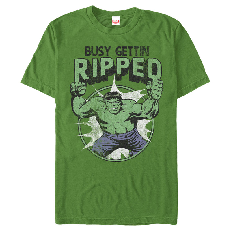 Men's Marvel Hulk Busy Getting' Ripped T-Shirt