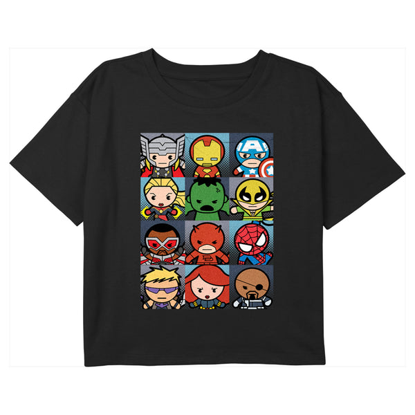 Girl s Marvel Cute Cartoon Avengers T Shirt Fifth Sun