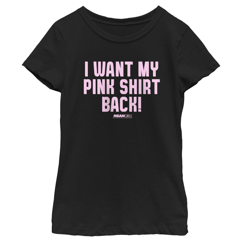 Girl's Mean Girls I Want My Pink Shirt Back T-Shirt
