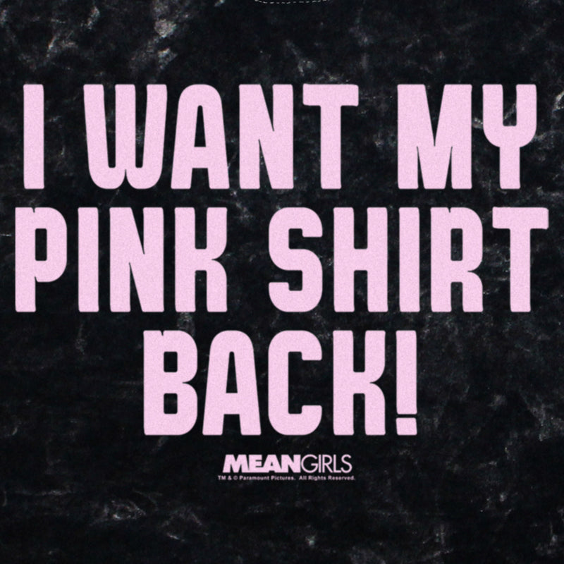 Junior's Mean Girls I Want My Pink Shirt Back Quote T-Shirt