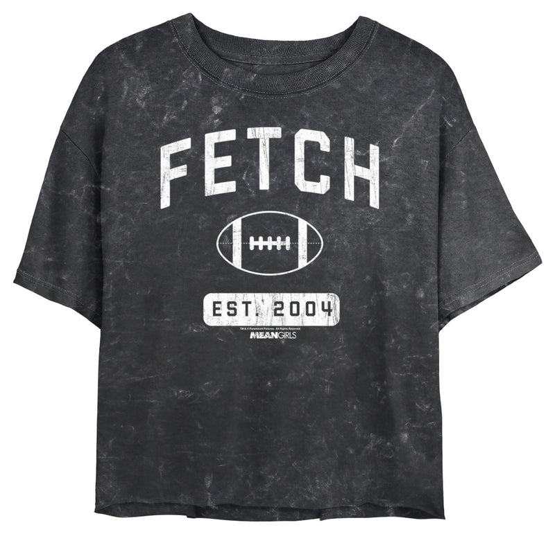 Junior's Mean Girls Distressed Fetch Football T-Shirt