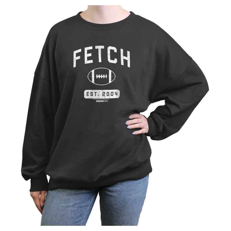 Junior's Mean Girls Retro Fetch Football Est. 2004 Sweatshirt