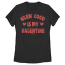 Women's Mean Girls Distressed Glen Coco Is My Valentine T-Shirt