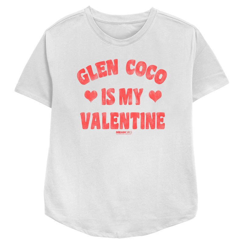 Women's Mean Girls Distressed Glen Coco Is My Valentine T-Shirt