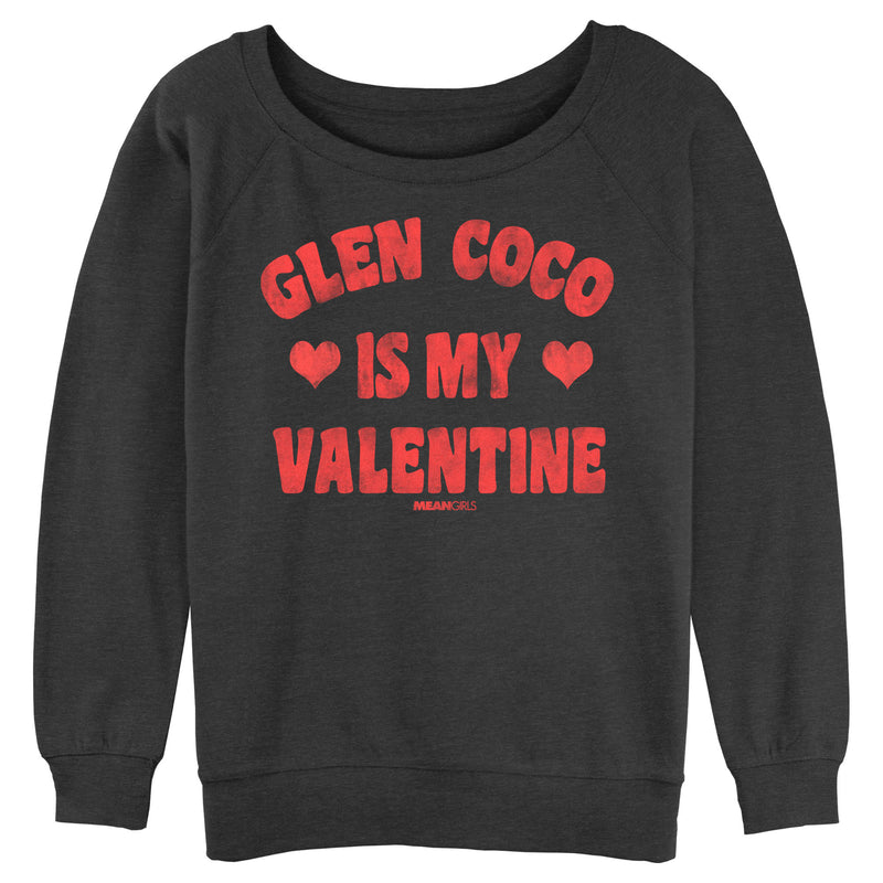 Junior's Mean Girls Distressed Glen Coco Is My Valentine Sweatshirt