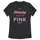Women's Mean Girls On Wednesdays We Wear Pink Official Logo T-Shirt