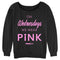 Junior's Mean Girls On Wednesdays We Wear Pink Official Logo Sweatshirt