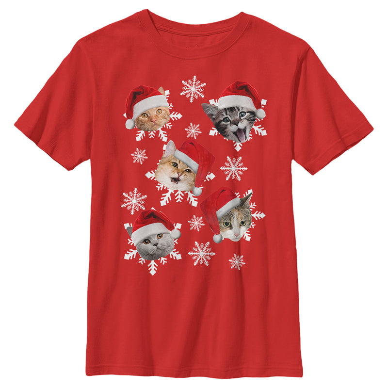 Boy's Lost Gods Merry Catmas T-Shirt